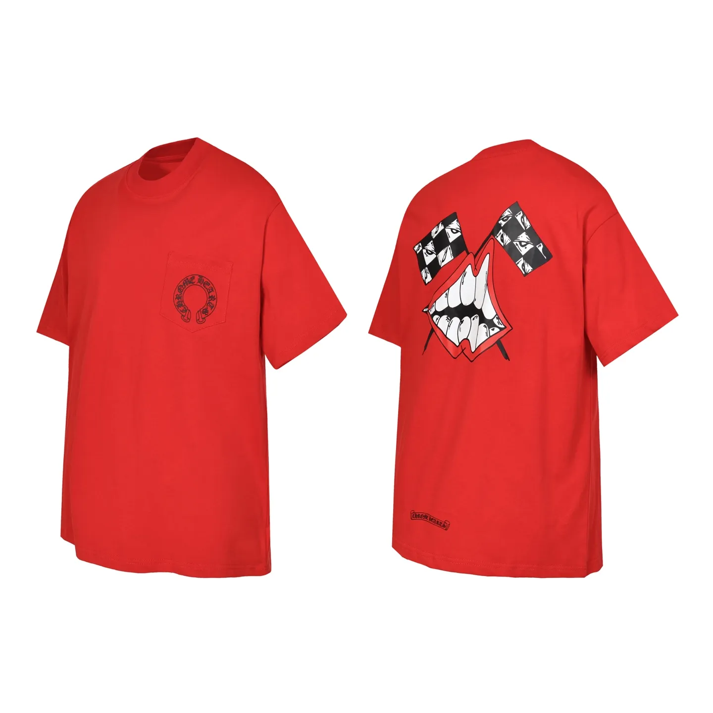 P150 Cross-border running quantity model, please do not place an order if you pursue quality -Chrome Hearts/Chrome Heart Graffiti✍️Spoof short-sleeved T-shirts -High weight, high density and high quality. The wool is soft, delicate and skin-friendly. It feels soft and silky. It has excellent warmth and skin-friendly properties.